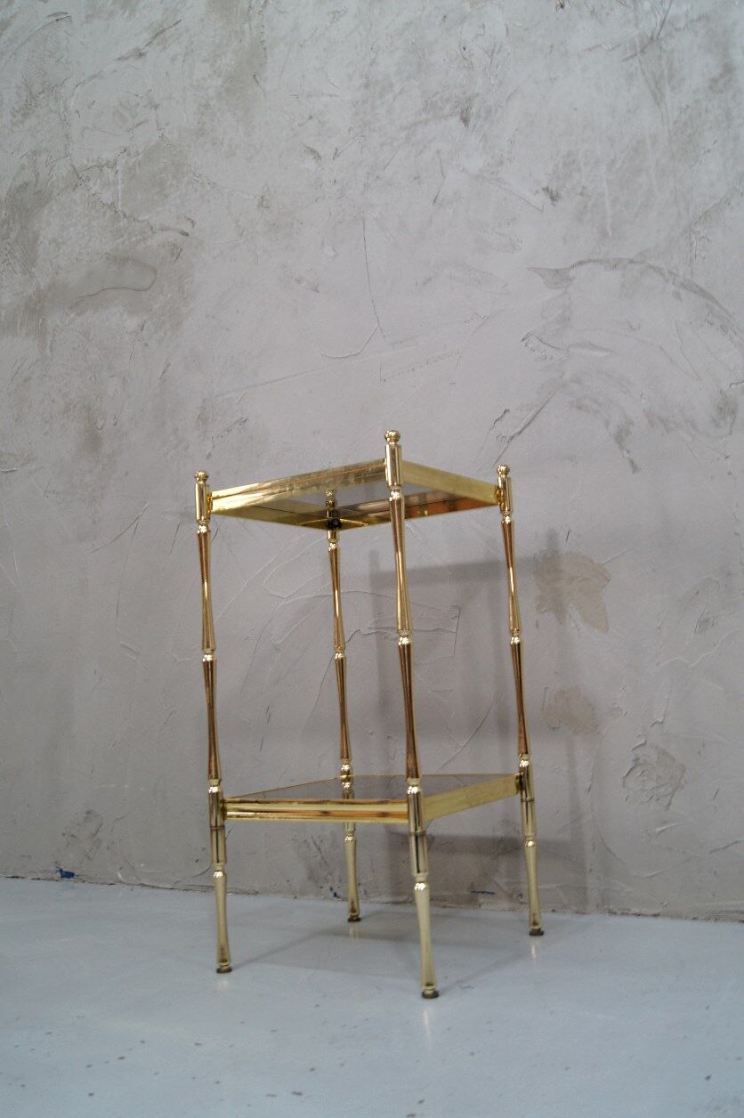 Hollywood Regency Italian brass etagere, 1970s