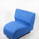 Chauffeuse modulaire bleue Édition Herman Miller
