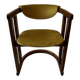Art Deco armchair in wood and velvet