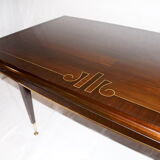 Table à manger art déco, extensible 1960