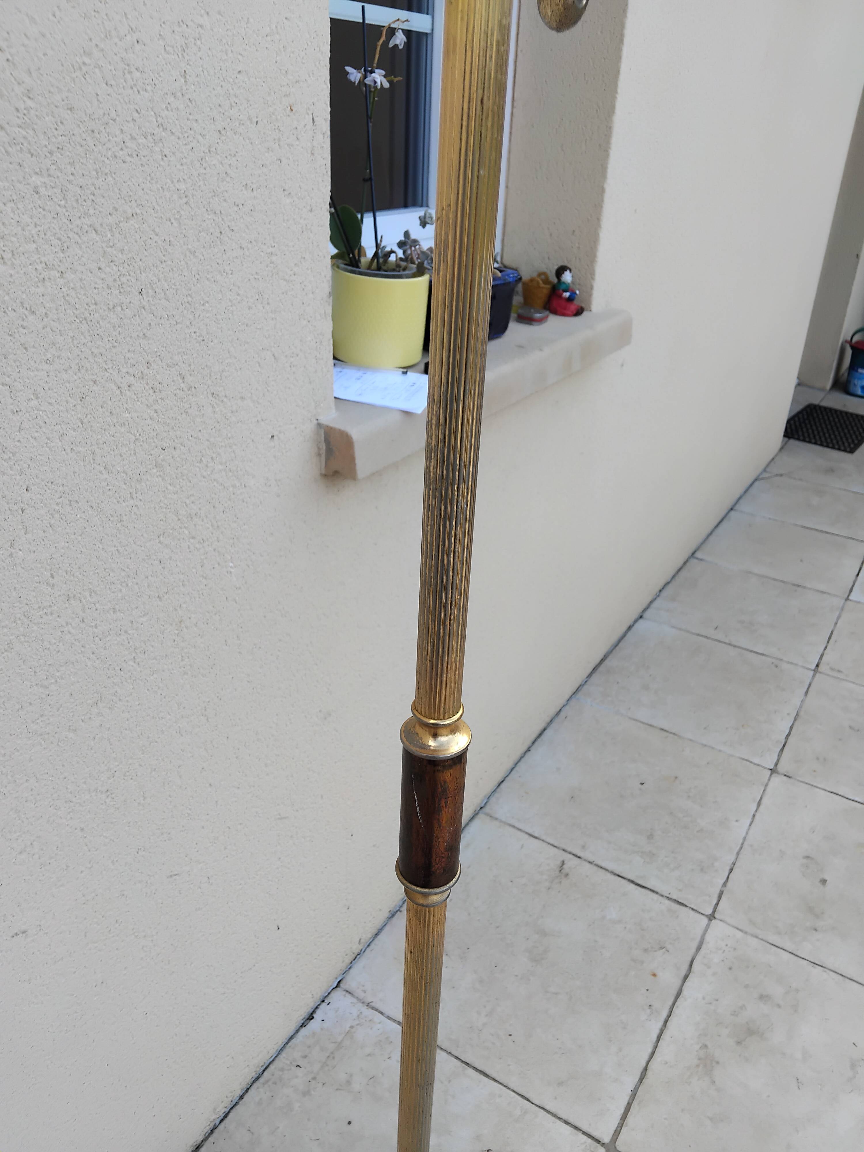 Lampadaire vintage laiton napoleon