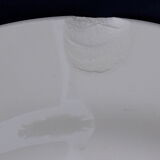 Earthenware plate of Gien model black flower diam 22 cm