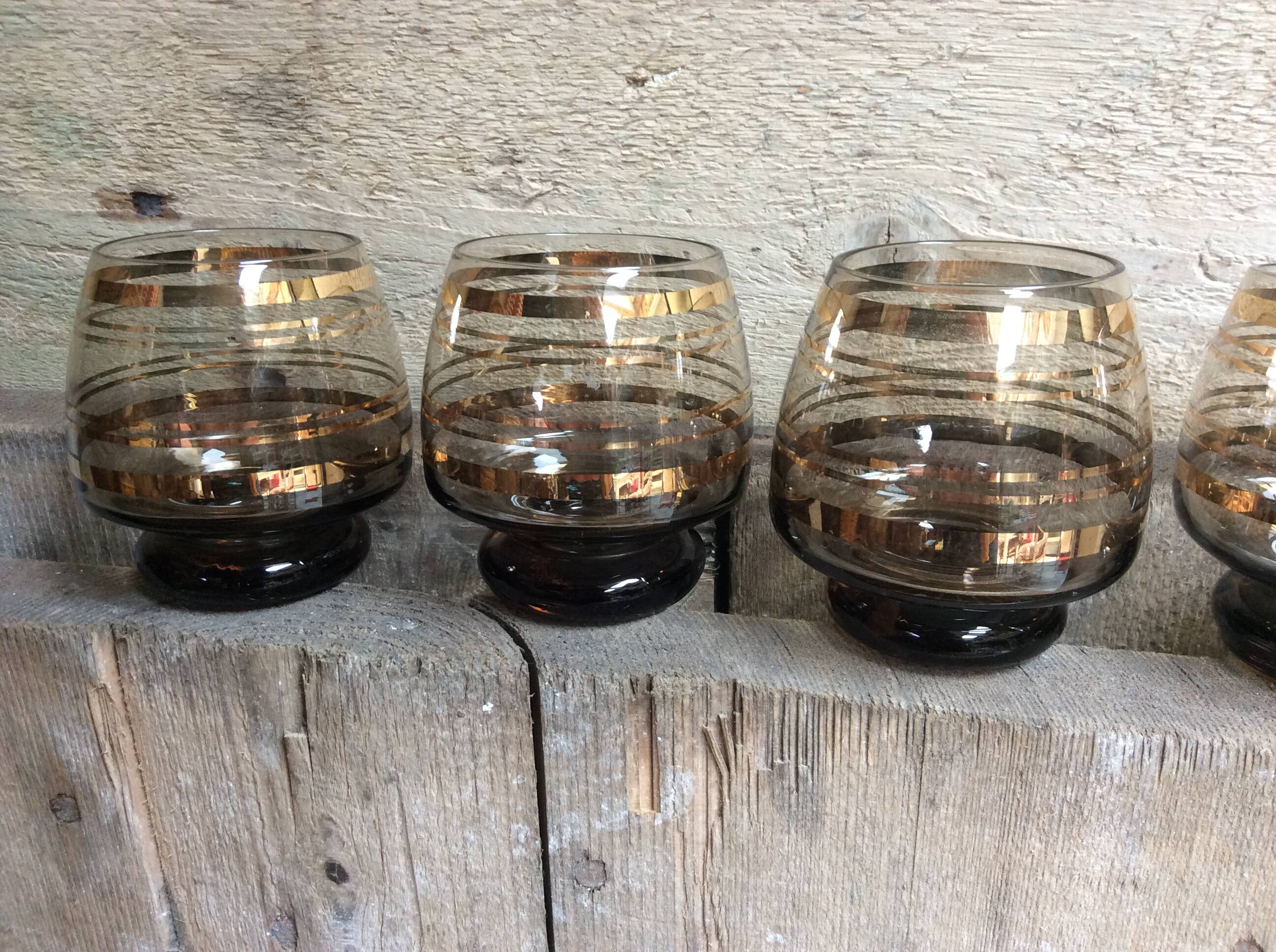 5 verres vintage