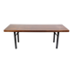 Table Basse En Palissandre Avec Structure En Métal Des Années 1960
