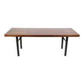 Table Basse En Palissandre Avec Structure En Métal Des Années 1960