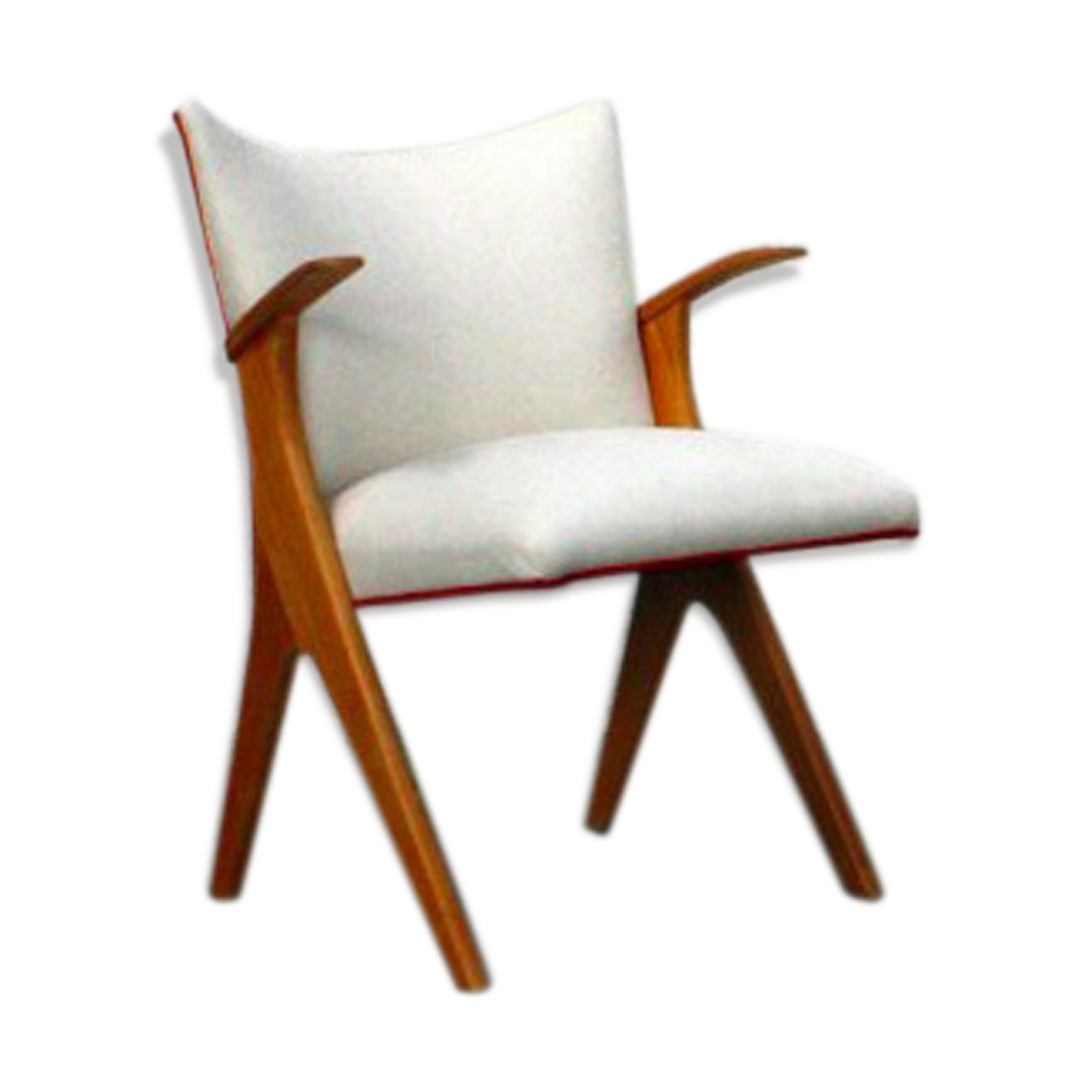 Fauteuil vintage beige clair
