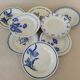 8 French earthenware dinner plates (Gien Sarreguemines Digoin Moulin des Loups Orchies)