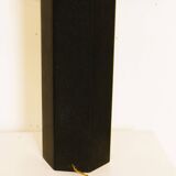 Black marble hexagonal lamp in the style of Jules Wabbes