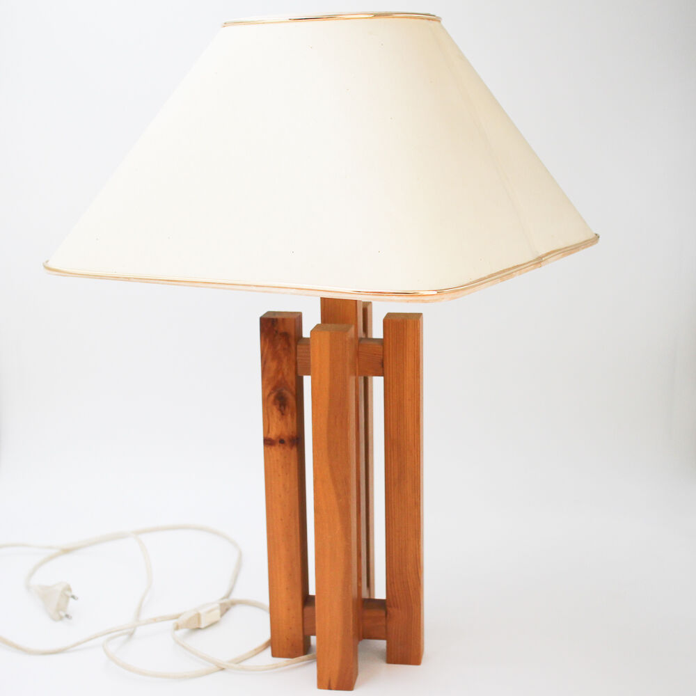 Cruciform wood lamp "Scandinavian"