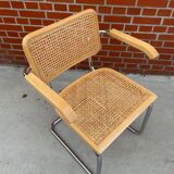 Chair Cesca model by Marcel Breuer with armrests B64