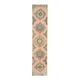 1970s Vintage Turkish Hand-Knotted Wool & Cotton Orange Runner Rug 81x386