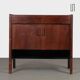 Commode en bois et opaline des années 1960