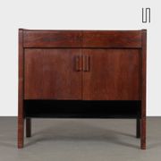 Wooden and opaline chest of drawers from the 1960s