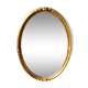Gilded platter mirror 45x66cm