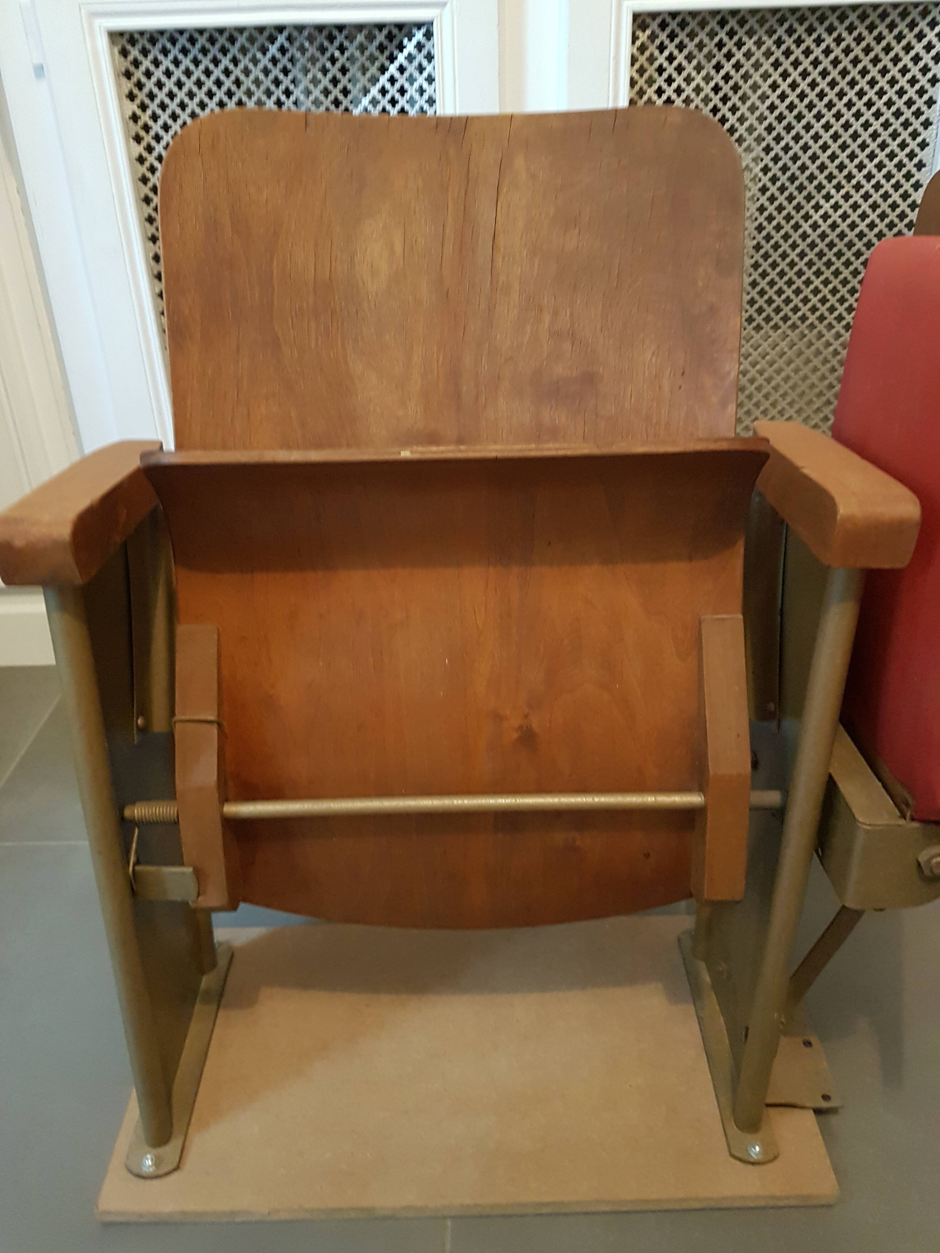 Vintage cinema seat