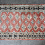 Handmade oriental carpet XXth Pink background 159 x 96 cm