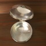 Guilloche silver metal candy box