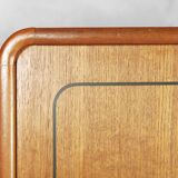 Vintage Danish Teak High Sideboard with Rounded Edges and Cutlery Handles by NIHK , 1950s