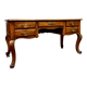 Flat desk in natural wood Louis XV style