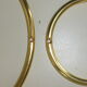 3 candle holders design sleek model, hanging in gold metal