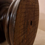 Small mahogany column table