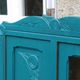 Renovated antique sideboard – Petrol blue V33 – Vintage / Art Deco style