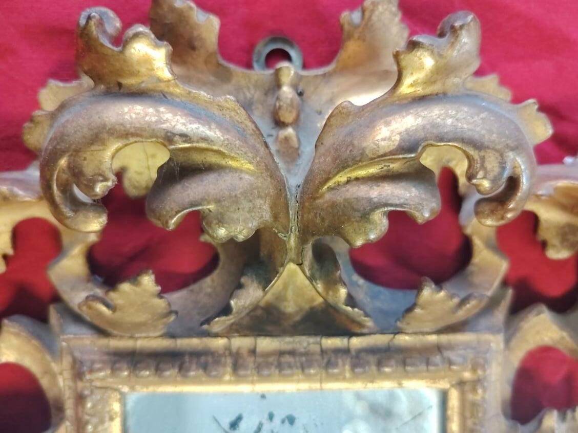 Carved antique mirror from Florence, 19th century