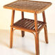 Vintage rattan side table