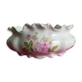 Porcelain of Limoges large decorative planter "bouquet of roses"