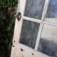 Old glass door