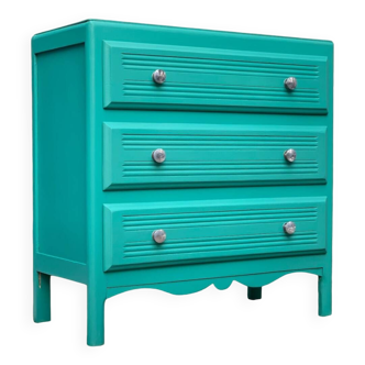 Commode art déco 1940 vert émeraude