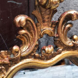 Classic mirror Louis XV gilded wood 80 cm