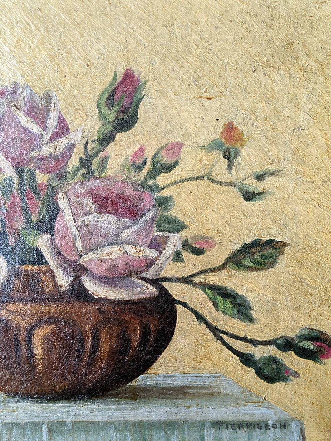 Acrylic on canvas decoration country bohemian still life