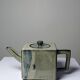 Chinese tea set in glazed terracotta, teapot and 4 cups, 1980s.