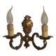Vintage French Traditional Style Bronze Double Wall Light 5351