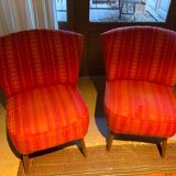 Paire de fauteuils scandinaves Cocktail MÖBELSTOFF, modèle KEMTAU