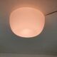 Milk glass ceiling or wall light by Glasshutte Limburg, Germany 1970's