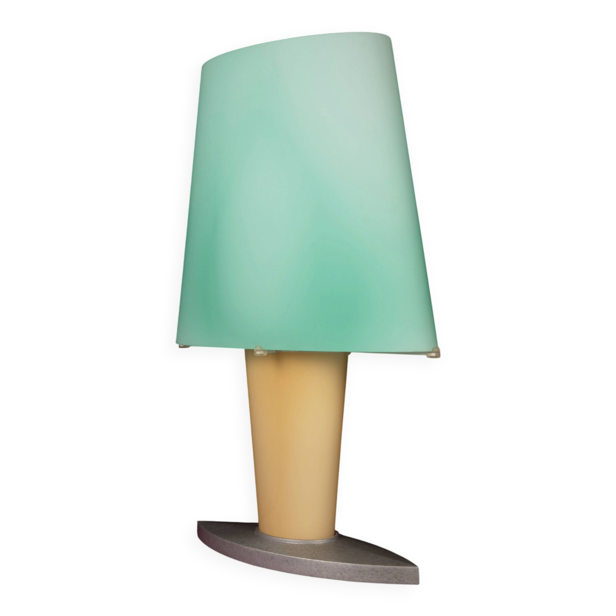 Daniela Puppa 1991 Italian Model 2850 Colored Glass Table Lamp for Fontana Arte