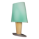 Daniela Puppa 1991 Italian Model 2850 Colored Glass Table Lamp for Fontana Arte