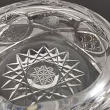 Ancien Cendrier en cristal de bohême Made in Pologne