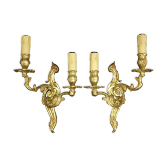 Pair of Louis XV style wall lamps