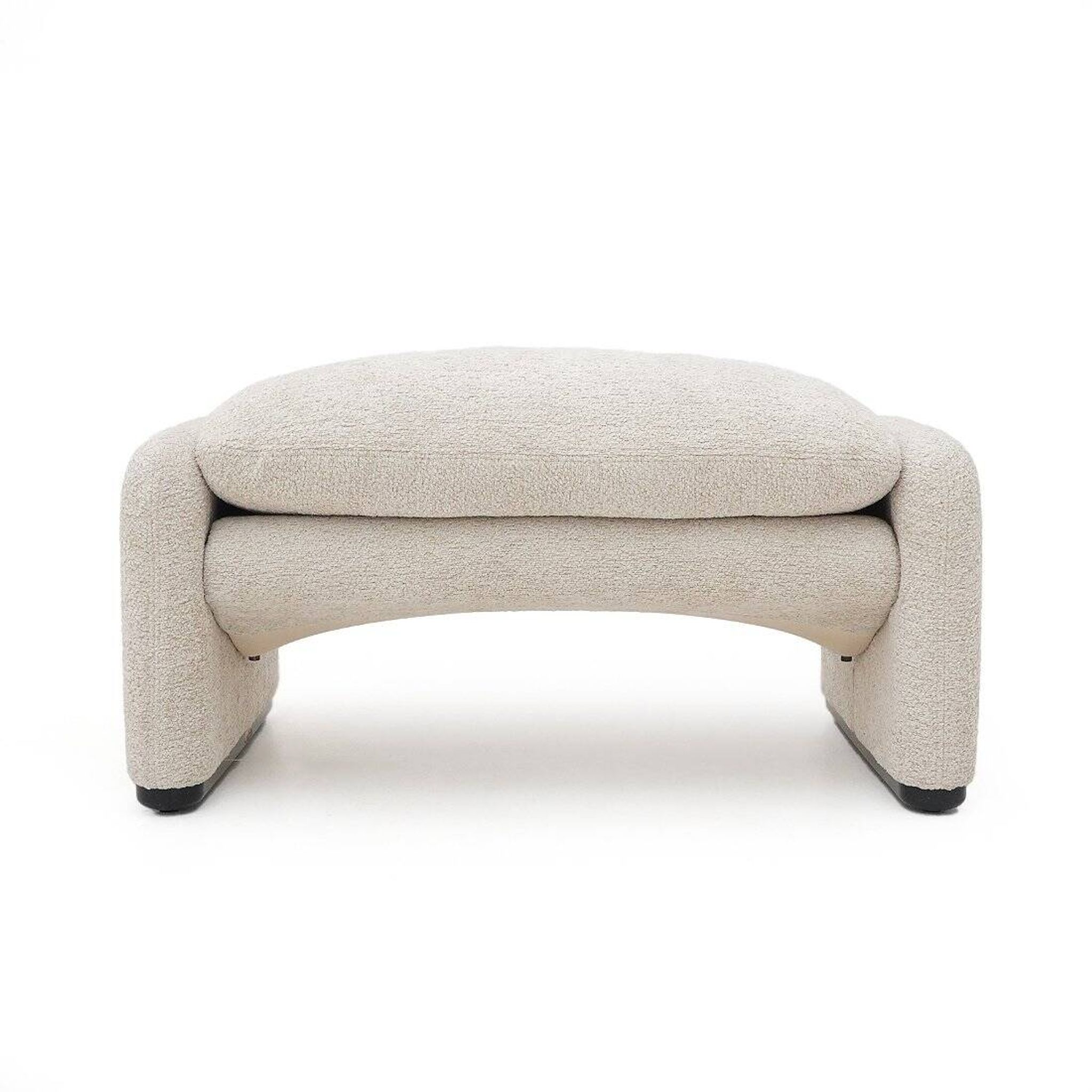Maralunga armchair and ottoman set by Vico Magistretti for Cassina, 1970s.