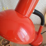 Vintage red orange desk lamp