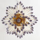 Mid century italian modern triedri murano glass venini chandelier