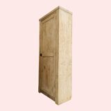Grande bonnetière ancienne en bois bruit rénovée
