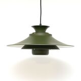 Bottle green Vitrika lamp, Denmark 1970s