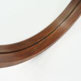Large danish modern wall mirror with rosewood frame 1960s