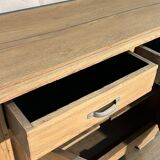 Art Deco sideboard in solid airbrushed oak