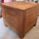 Vintage antique solid tijori teak chest 78x75x69cm