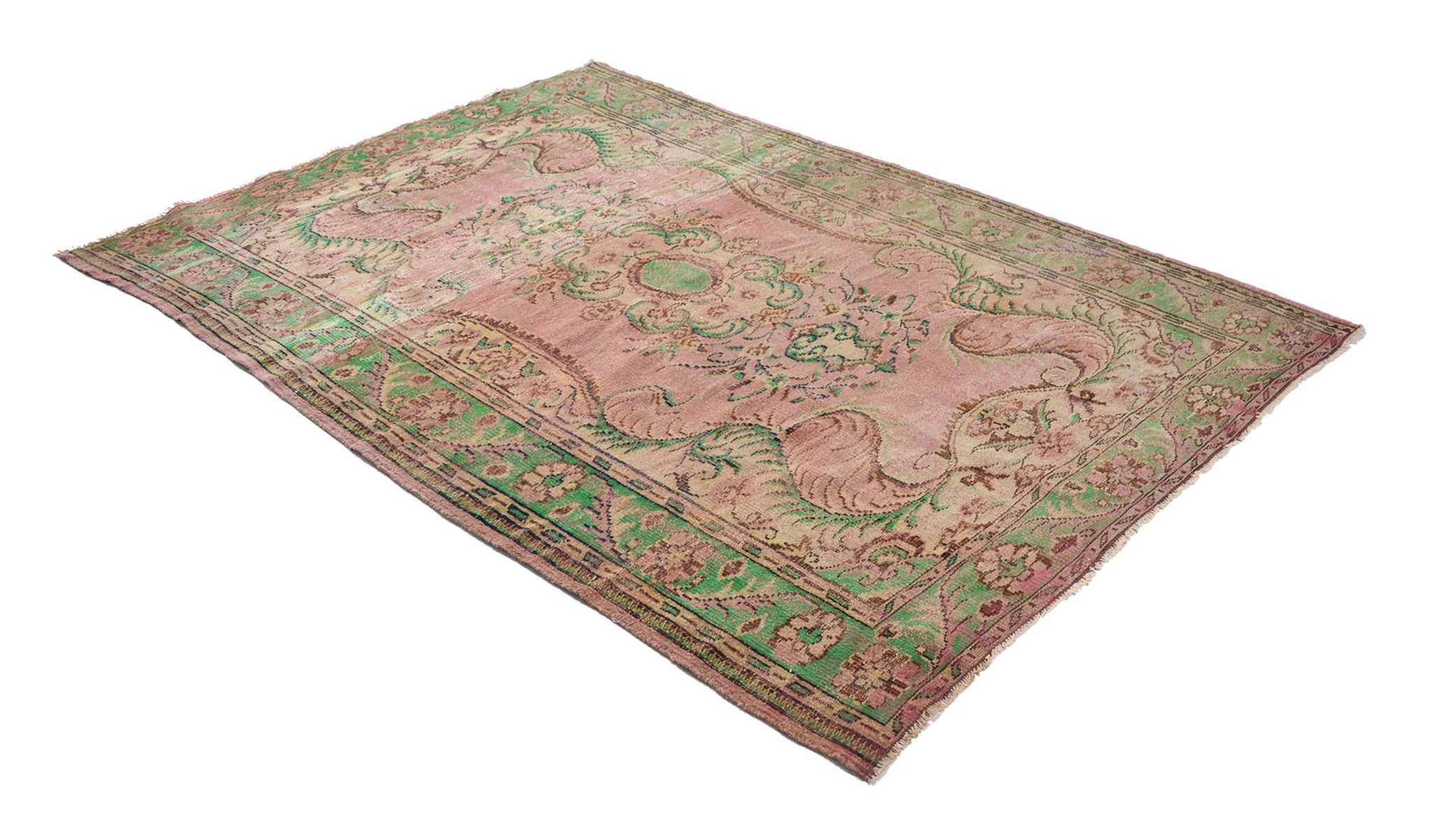 Anatolian handmade vintage rug 289 cm x 204 cm